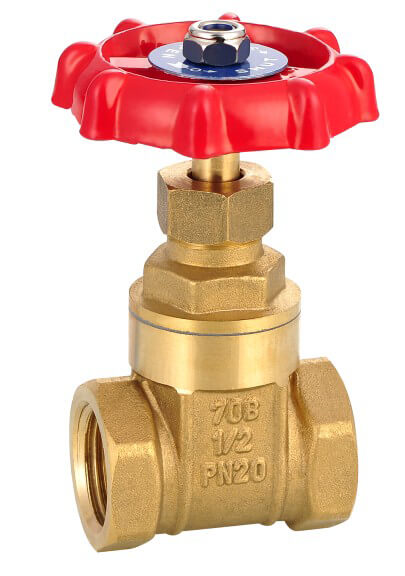 1-1/2 inch Gate Valve, Brass, 400-WOG