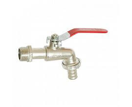 weathered brass taps