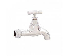 zinc two way polished bibcock taps